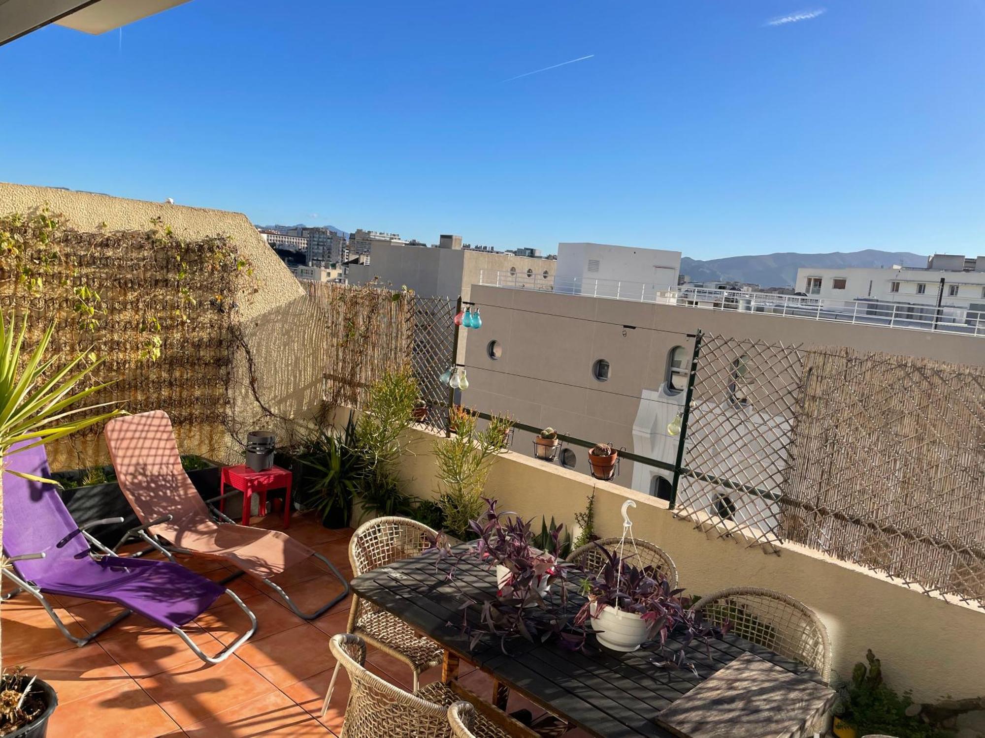 4 Personnes Appart 60 M2 Terrasse 35M2 Sejour Sud 2 Vraies Chambres Gare Saint-Charles Universite Marsella Exterior foto